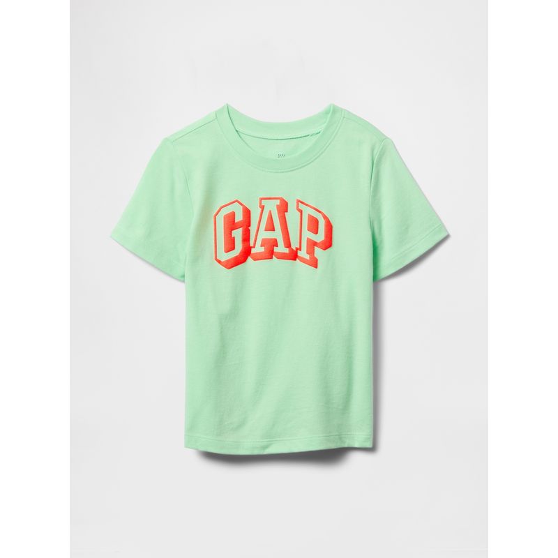 GAP - Polera Toddler Niño Logo Manga Corta Verde Gap