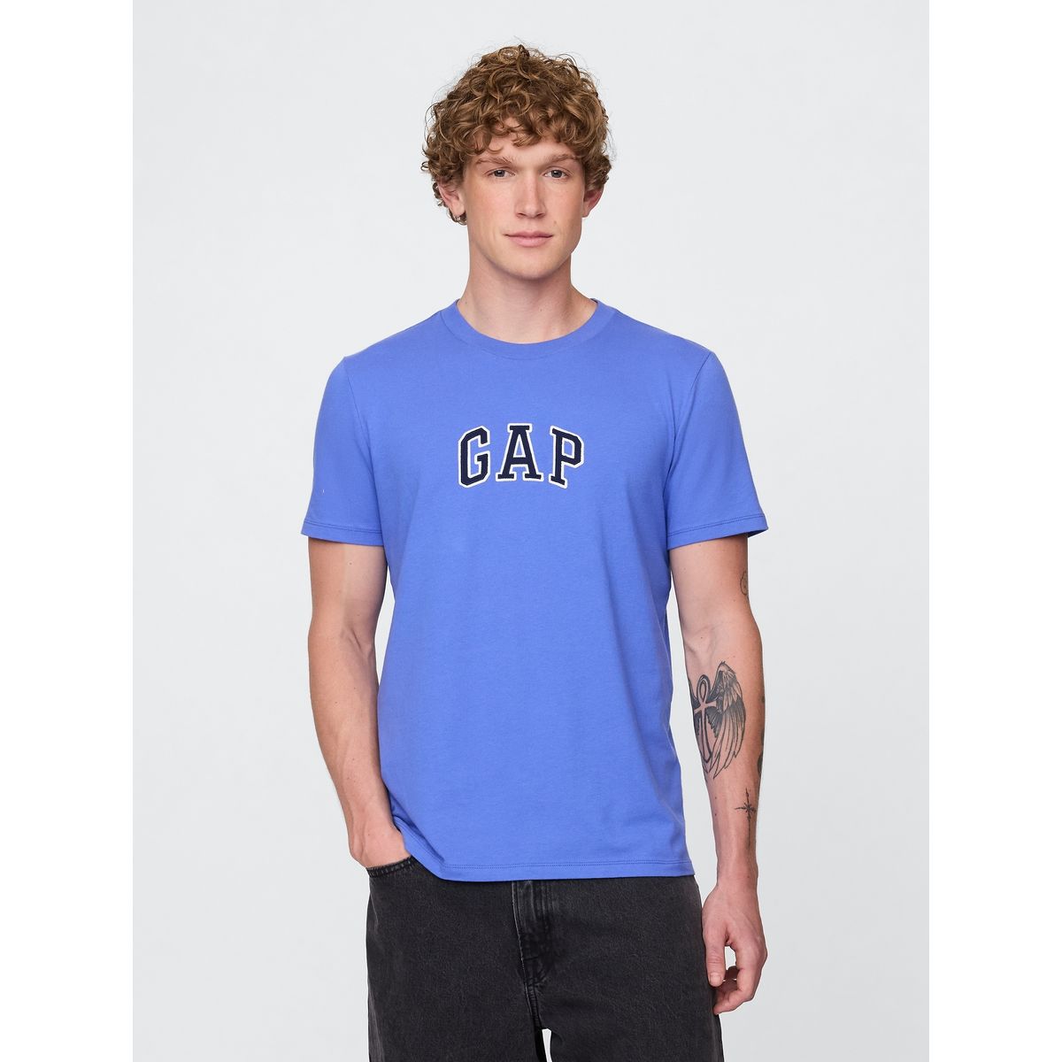 GAP - Polera Hombre Logo V25 Manga Corta Azul Gap