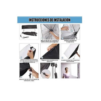 Imagen 2 del producto Kit De Iluminación Softbox Estudio De Fotografía + Ampolleta