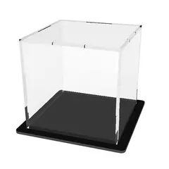 GENERICO - Caja Vitrina acrílico Base 10×10 Alto 10 para exhibir y proteger objetos coleccionables