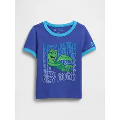 GAP - Polera Toddler Niño Disney Manga Corta Azul