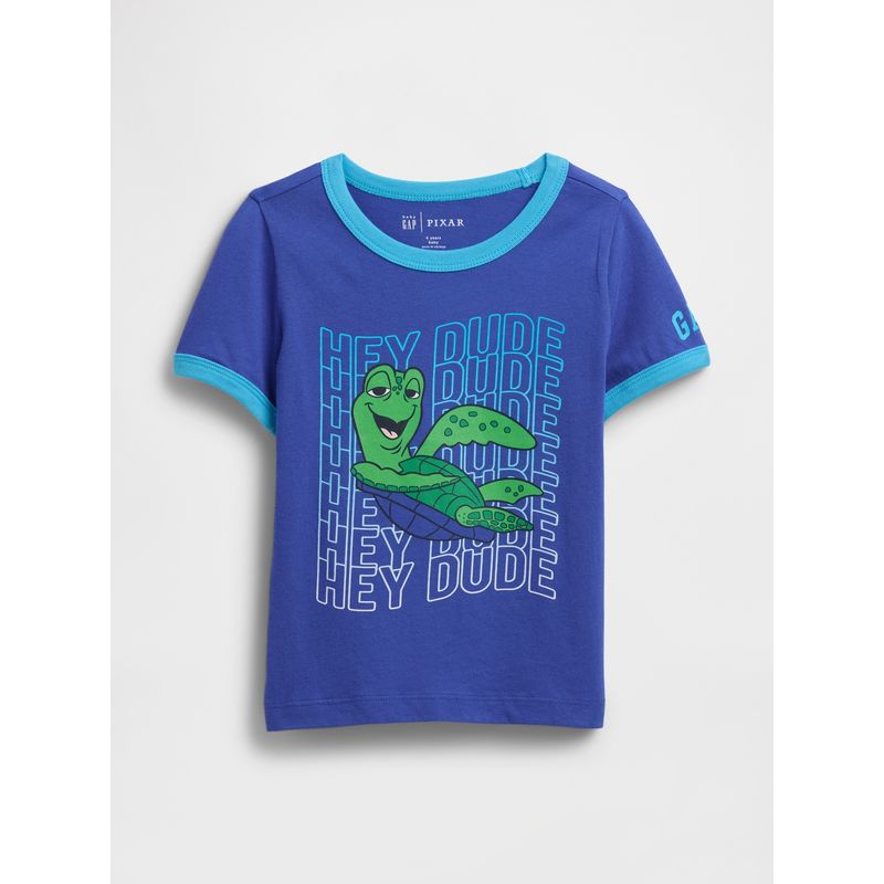 GAP - Polera Toddler Niño Disney Manga Corta Azul Gap