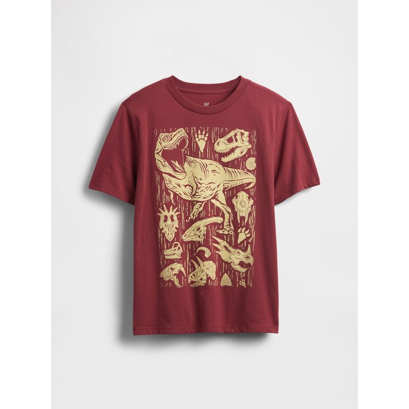 GAP - Polera Niño Dinosaurs V25 Manga Corta Rosado Gap
