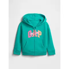 GAP - Polerón Toddler Niña Logo Con Cierre Verde