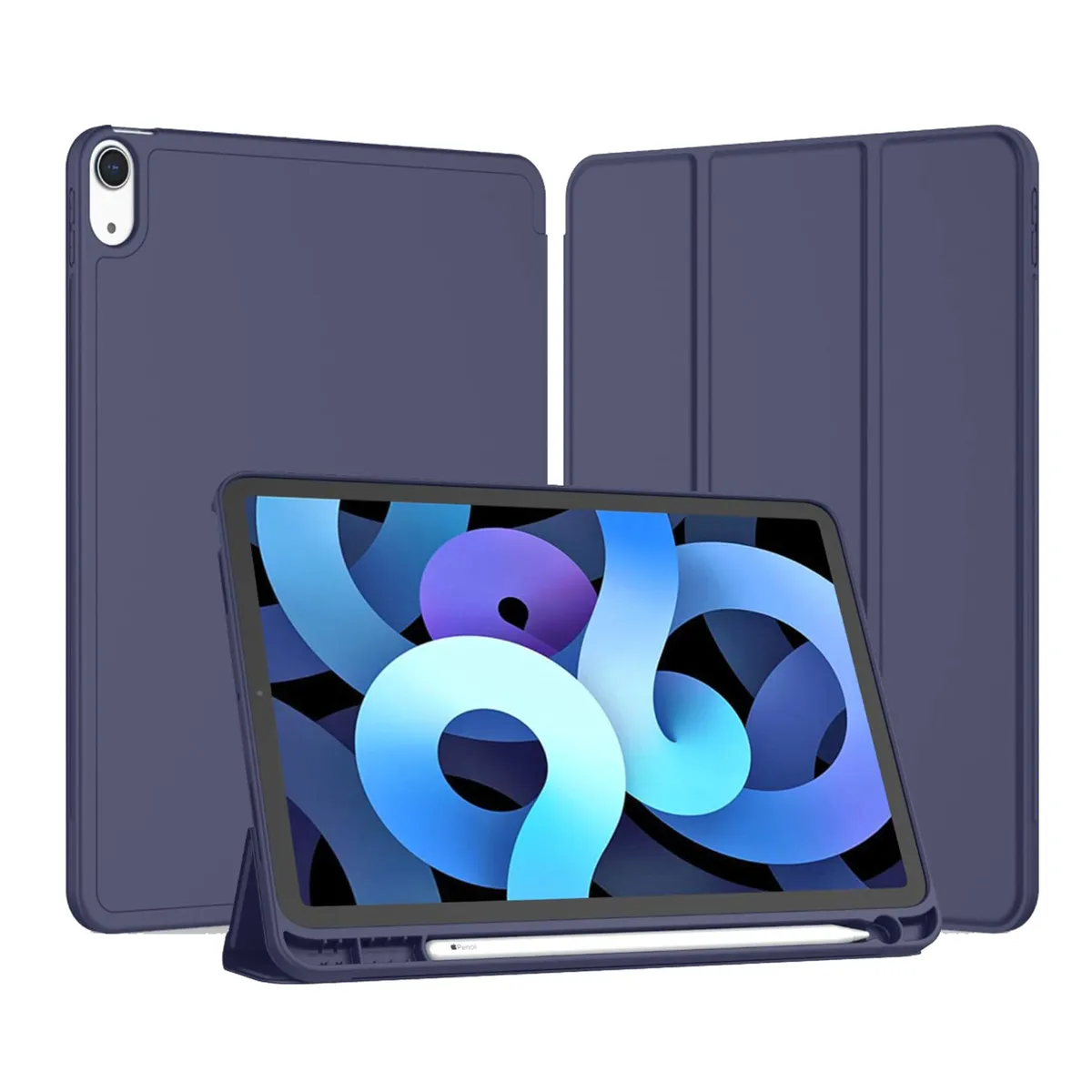 GENERICO - Fundas Smart Cover Para iPad Air 13 M2 2024 Azul Oscuro