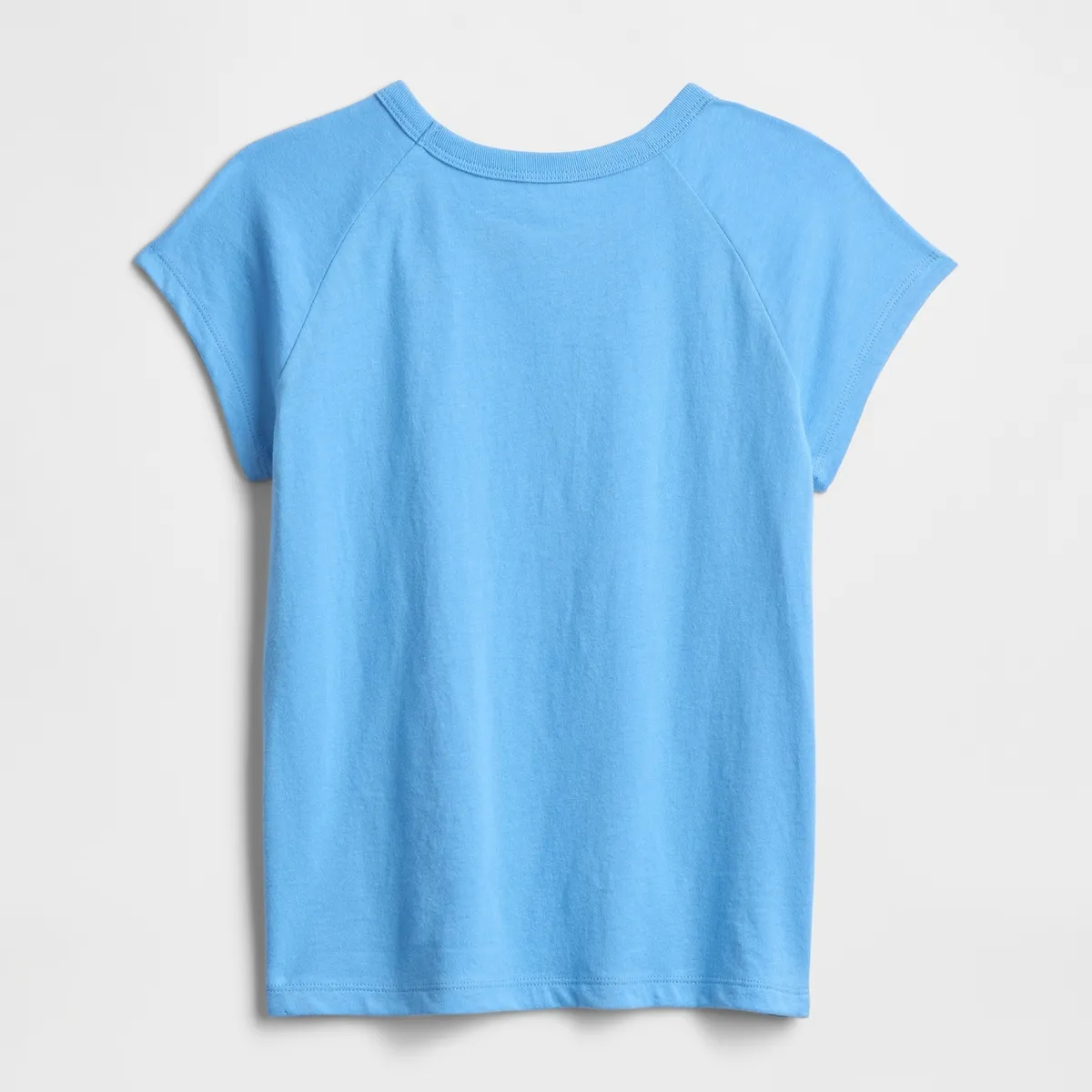GAP - Polera Niña Raglan Manga Corta Azul Gap