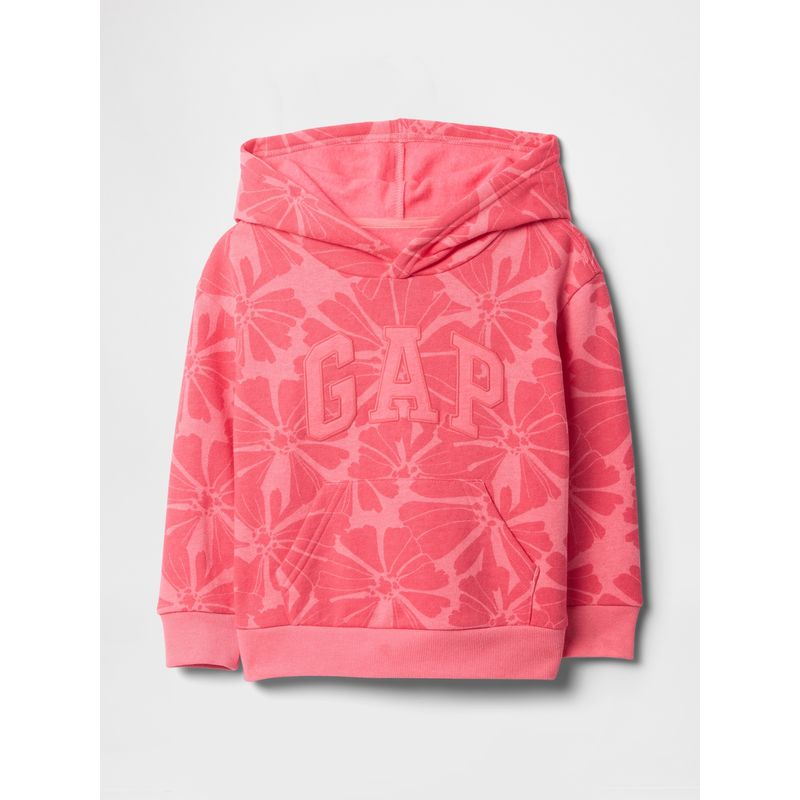 GAP - Polerón Toddler Niña Logo Sin Cierre Rosado Gap
