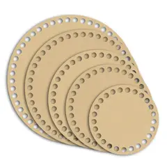 GENERICO - Bases Circulares Para Tejer Cestas Trapillo Crochet Pack de 5 tamaños diferentes