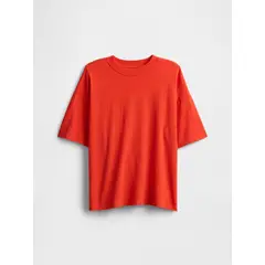 GAP - Polera Niño Relaxed Manga Corta Rojo