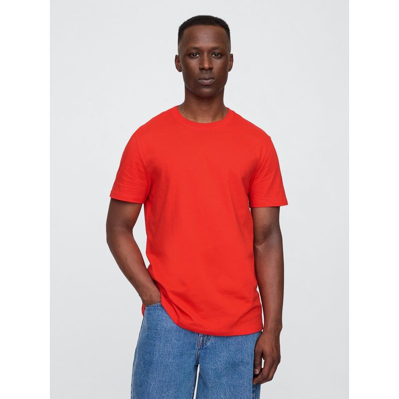 GAP - Polera Hombre Crewneck V25 Manga Corta Rojo Gap