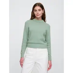 GAP - Sweater Mujer High Neck Solid Verde