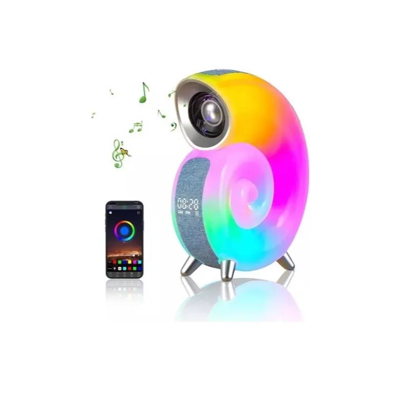 GENERICO - Altavoz Bocina Musical Despertador Bluetooth Forma De Concha