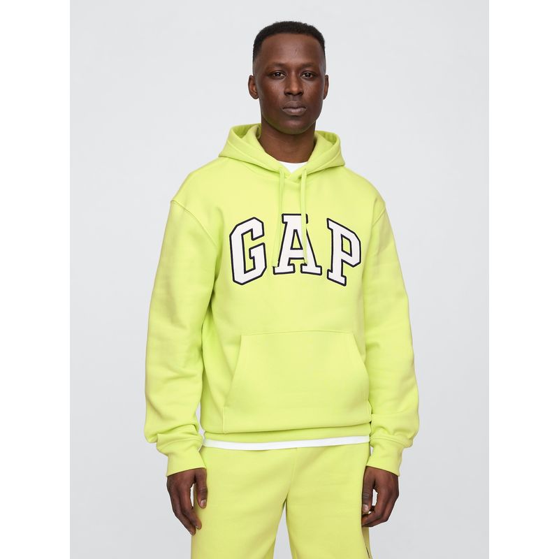 GAP - Polerón Hombre Logo Sin Cierre Amarillo Gap