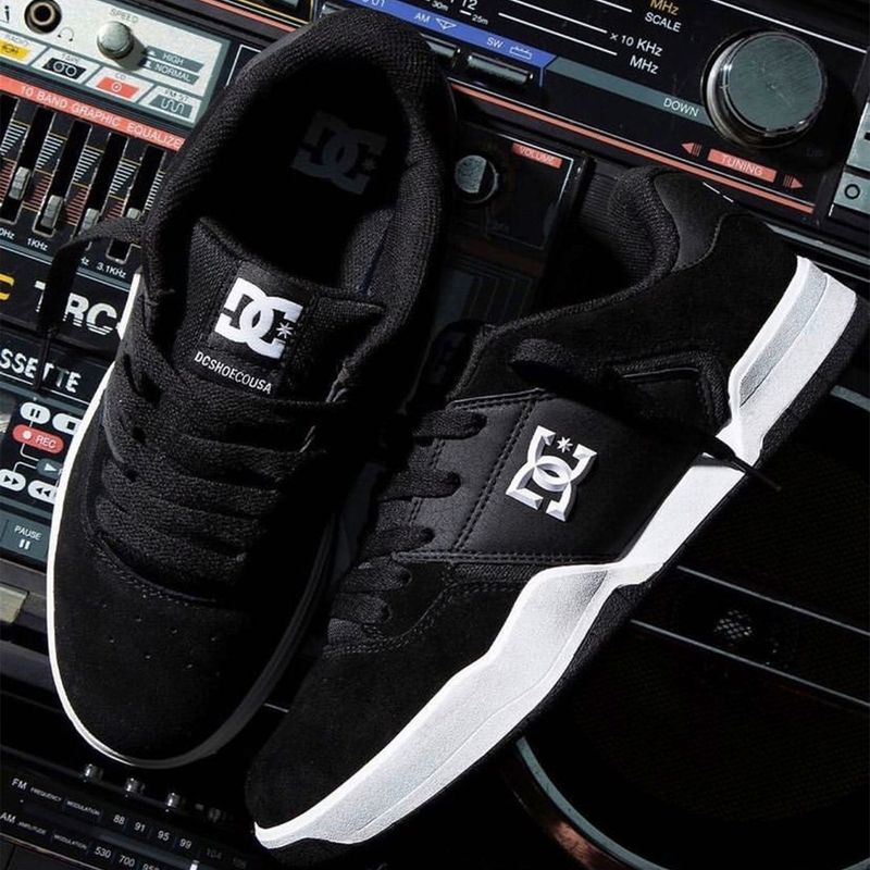 DC SHOES - Zapatilla Urbana Hombre Cuero Negro Dc Shoes