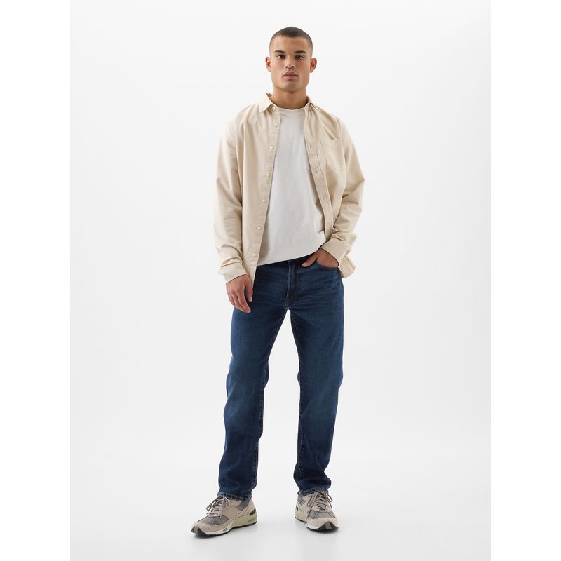 GAP - Jeans Hombre Straight Flex Azul Gap