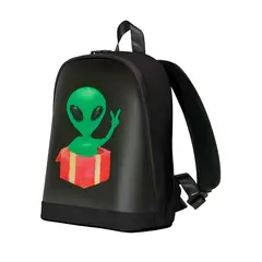 GLOBAL LATIN GROUP - Mochila LED Personalizable con Pantalla Animada y Power Bank
