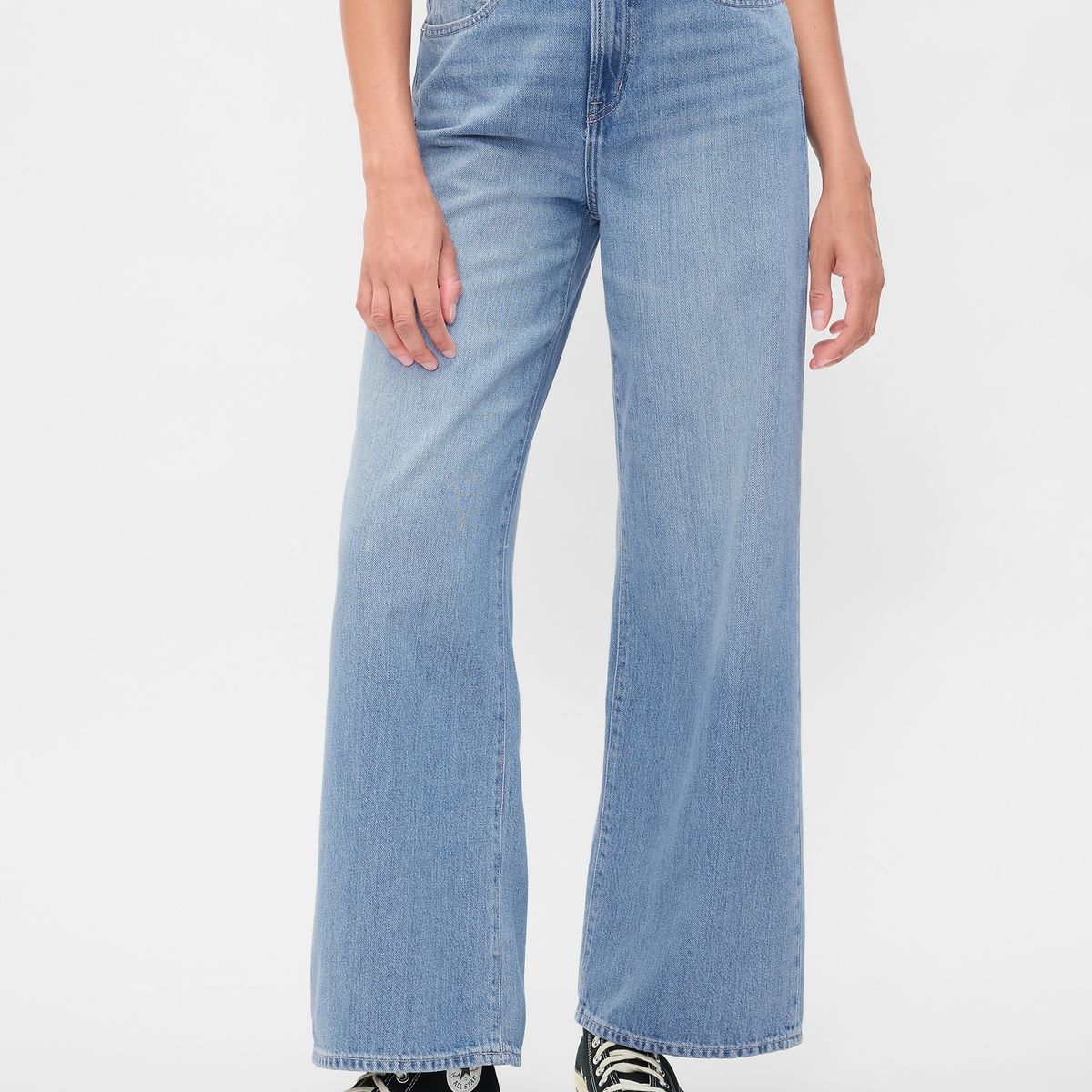 GAP - Jeans Mujer Gap Wide-Leg Bergie Azul