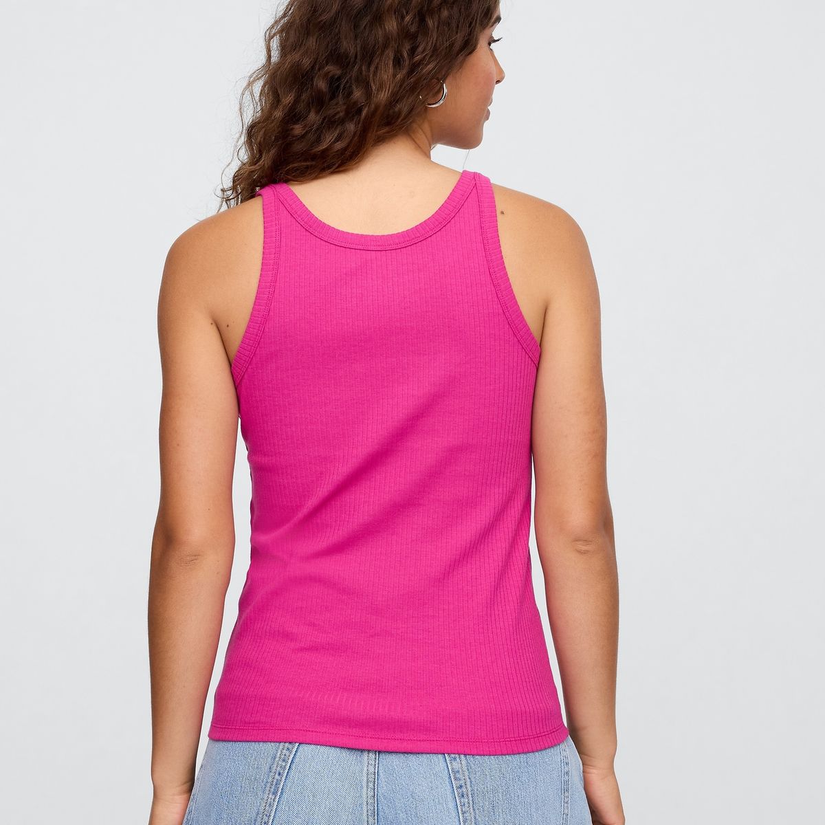 GAP - Polera Mujer High Neck 3 Sin Manga Rosado Gap