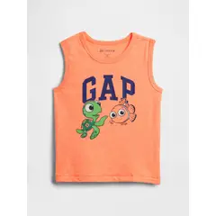 GAP - Polera Toddler Niño Knit Tank Manga Corta Naranjo