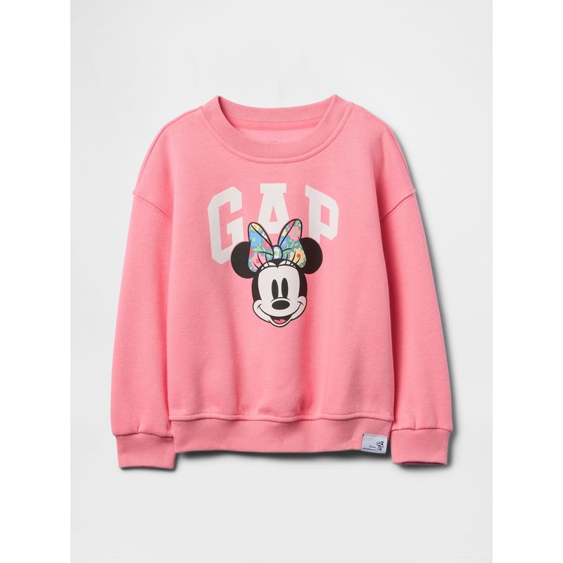 GAP - Polerón Toddler Niña Logo Minnie Sin Cierre Rosado Gap