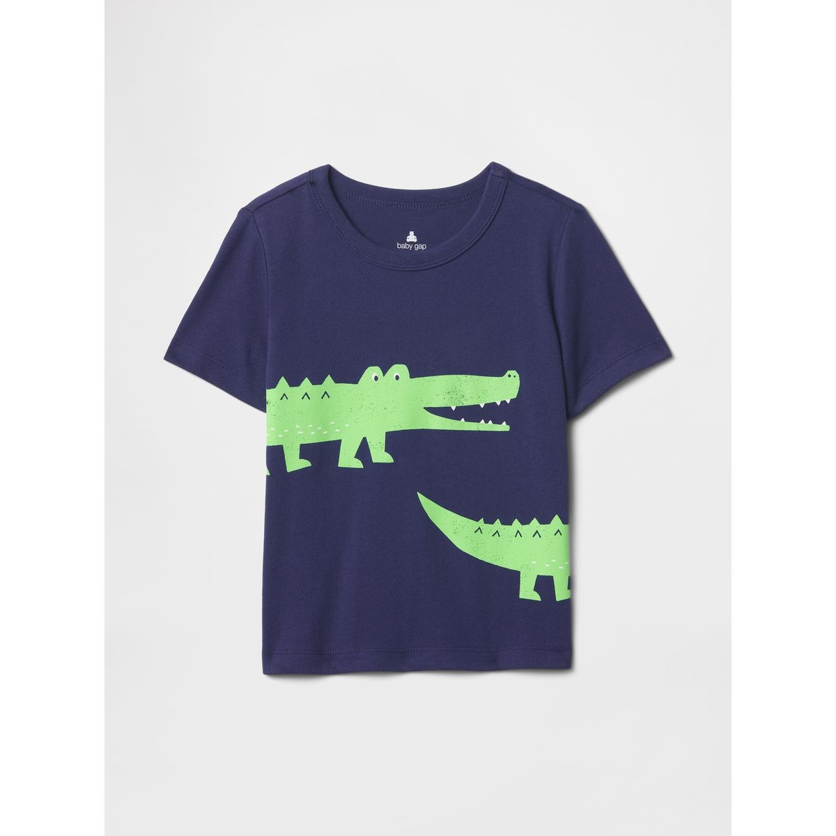 GAP - Polera Toddler Niño Cocodile Manga Corta Azul Gap