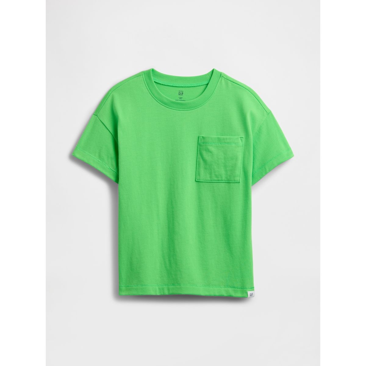 GAP - Polera Toddler Niño Pocket Classic Manga Corta Verde Gap