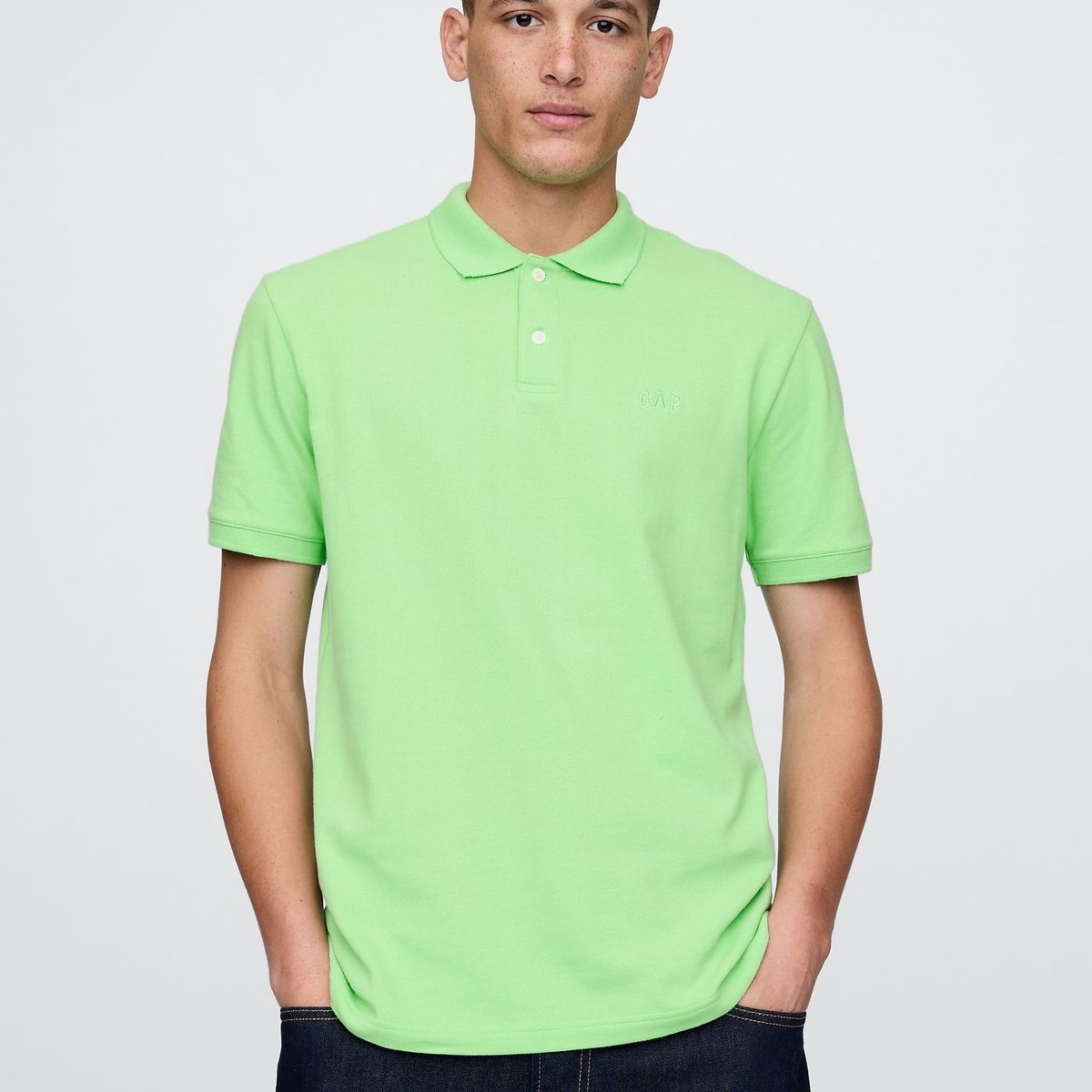 GAP - Polera Hombre Gap Polo Manga Corta Verde
