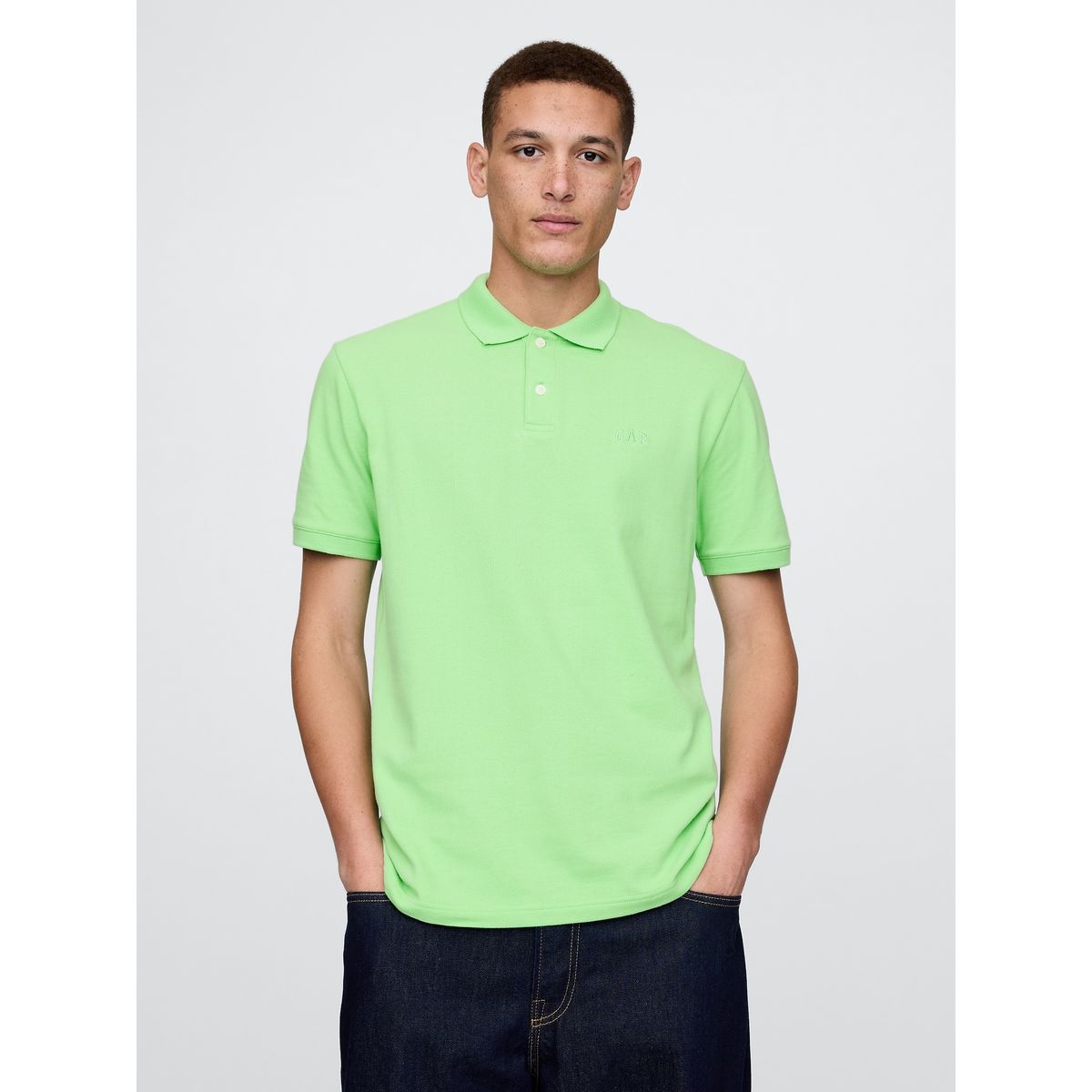 GAP - Polera Hombre Gap Polo Manga Corta Verde