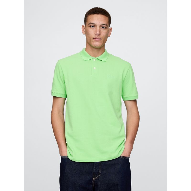 GAP - Polera Hombre Polo Manga Corta Verde Gap