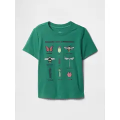 GAP - Polera Toddler Niño Insects Manga Corta Verde