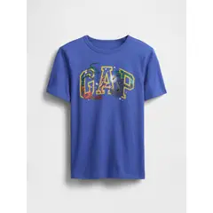 GAP - Polera Niño Devilfish Manga Corta Azul