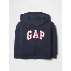 GAP - Polerón Toddler Niña Logo Bicolor Con Cierre Azul