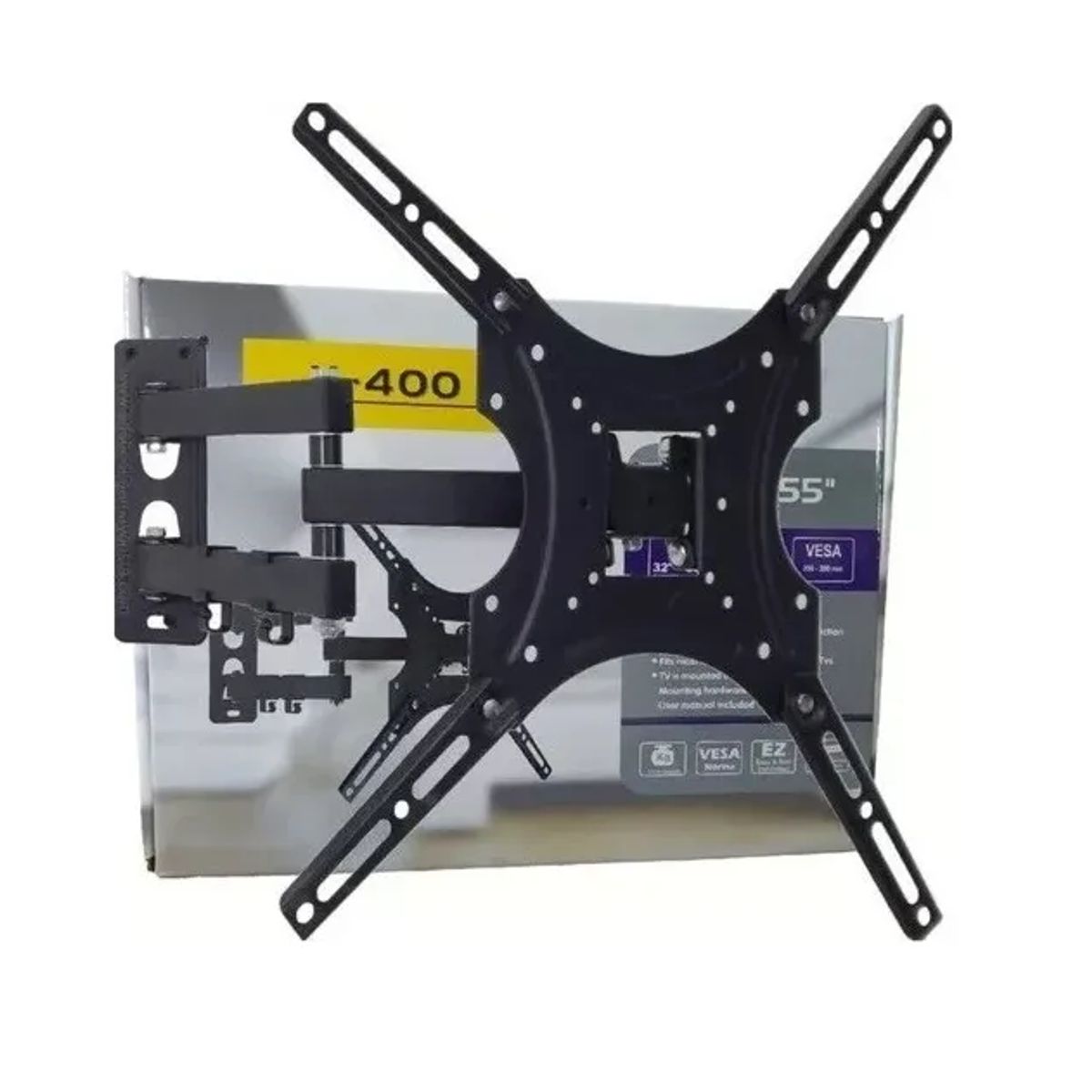 GENERICO - Soporte Un Brazo Inclinable Tv 32 -55 Led Lcd Plasma X400