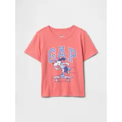 GAP - Polera Toddler Niño Mix & Match Manga Corta Rosado