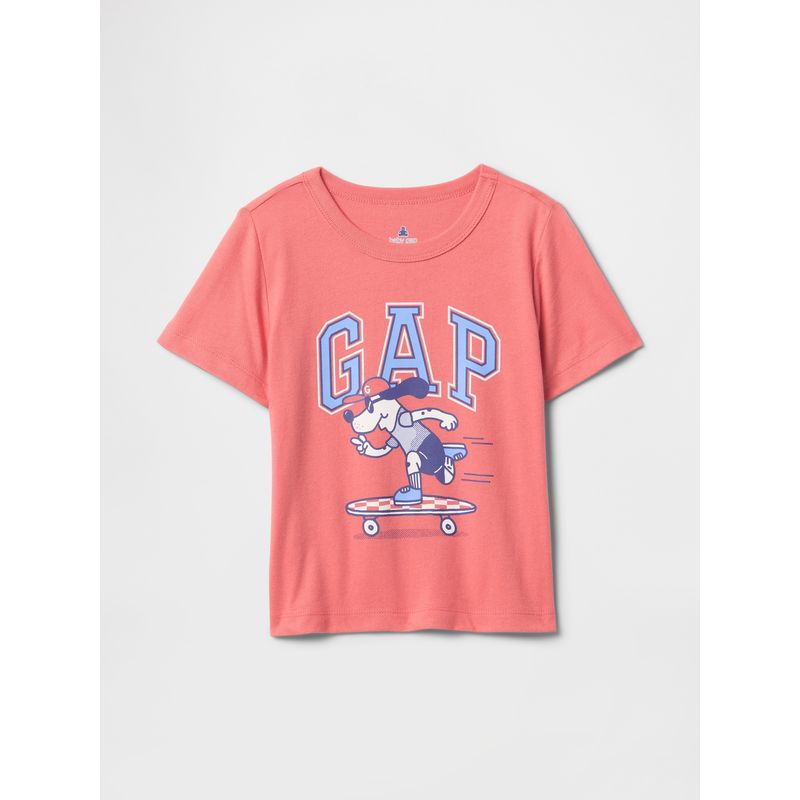 GAP - Polera Toddler Niño Mix & Match Manga Corta Rosado Gap
