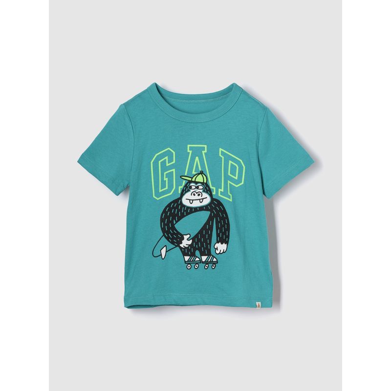 GAP - Polera Toddler Niño Gráfica Manga Corta Verde Gap
