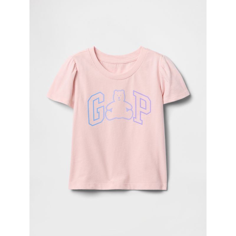 GAP - Polera Toddler Niña Mix & Match Organic Manga Corta Rosado Gap