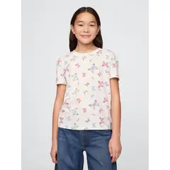 GAP - Polera Niña Vintage Relaxed Manga Corta Multicolor