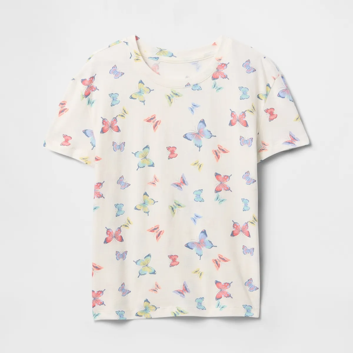 GAP - Polera Niña Gap Vintage Relaxed Manga Corta Multicolor