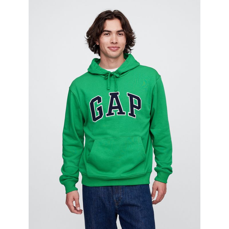 GAP - Polerón Hombre Logo Heritage Sin Cierre Verde Gap