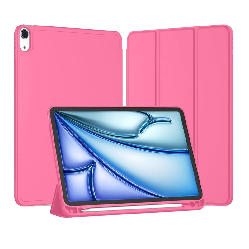 GENERICO - Fundas Smart Cover Para iPad Air 13 Pulgadas M2 2024 Fucsia