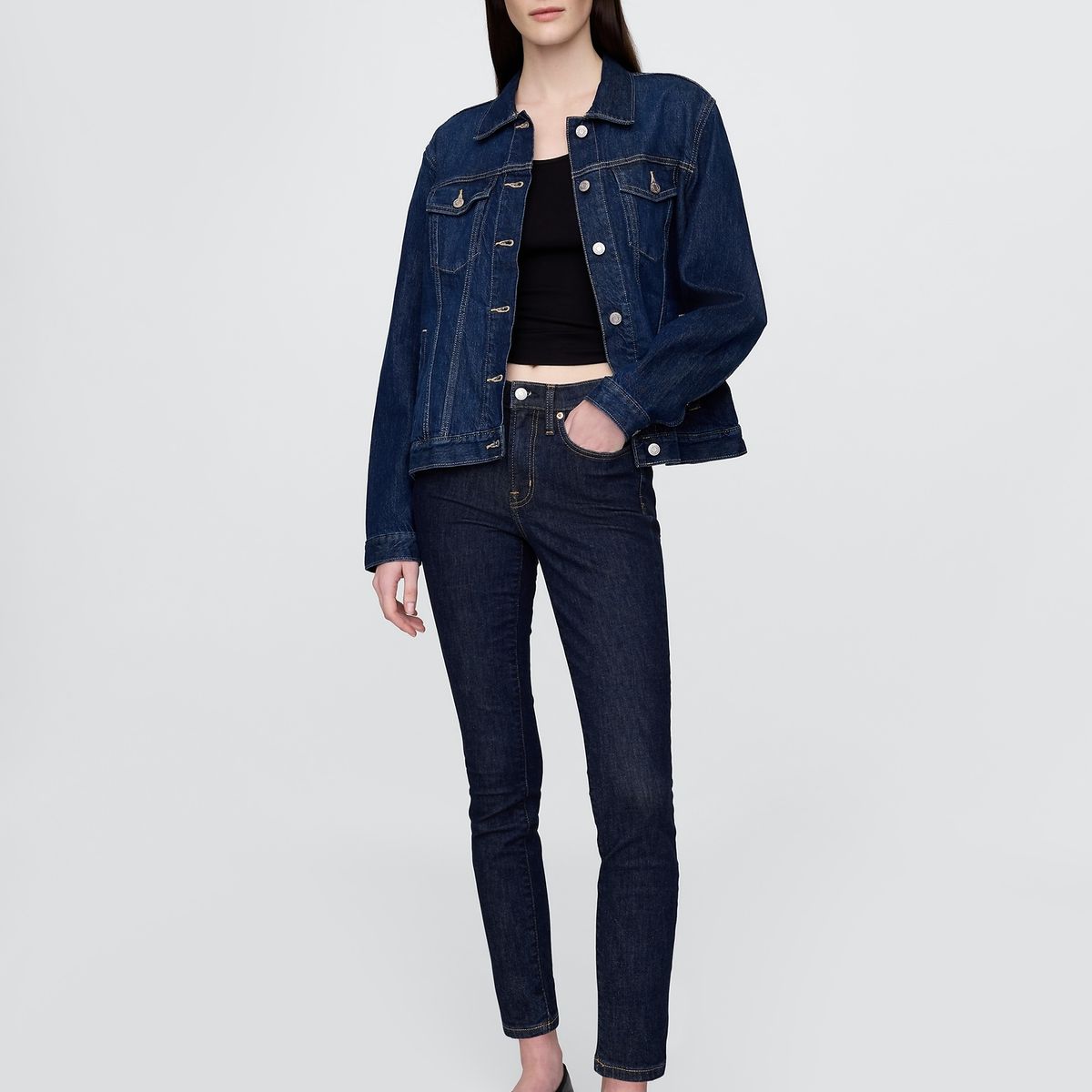GAP - Jeans Mujer Gap True Skinny Azul