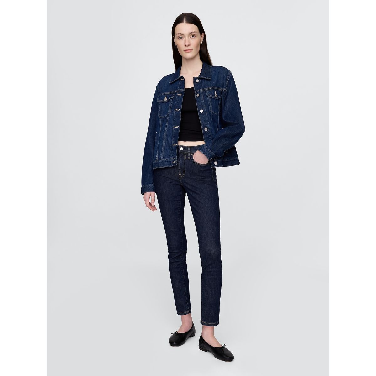 GAP - Jeans Mujer Gap True Skinny Azul