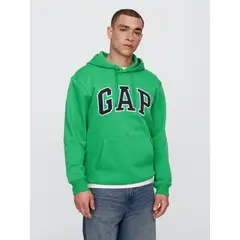 GAP - Polerón Hombre Medium Logo Sin Cierre Verde