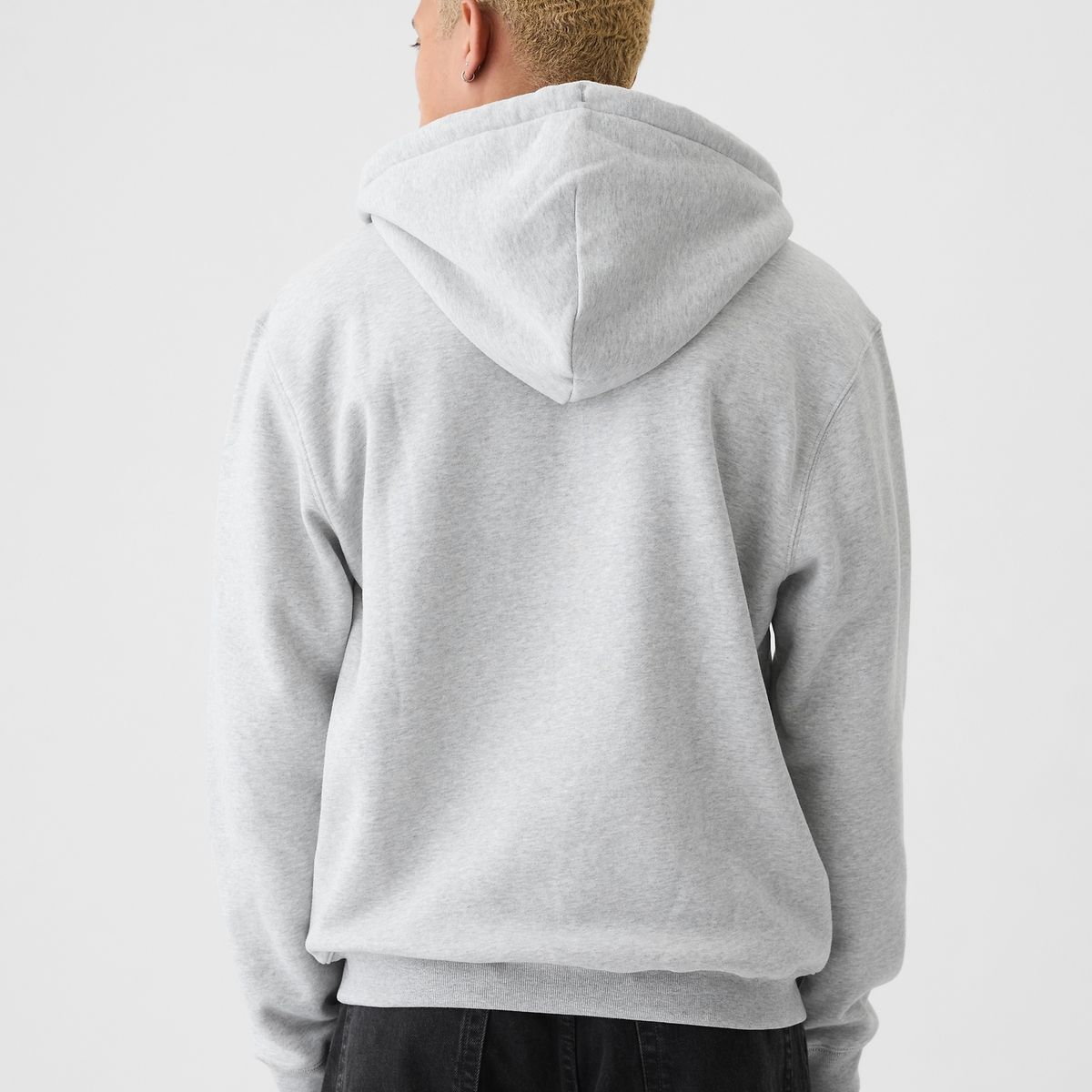 GAP - Polerón Hombre Fleece Con Cierre Gris Gap