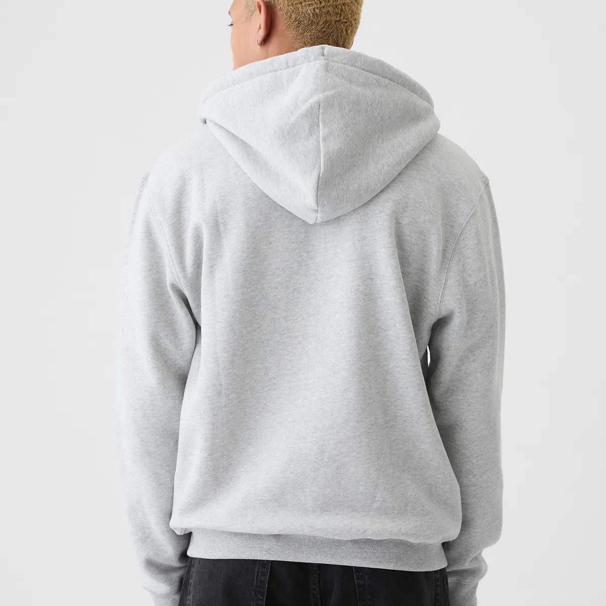 GAP - Polerón Hombre Fleece Con Cierre Gris Gap
