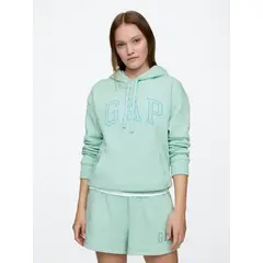 GAP - Polerón Mujer Logo Sin Cierre Verde