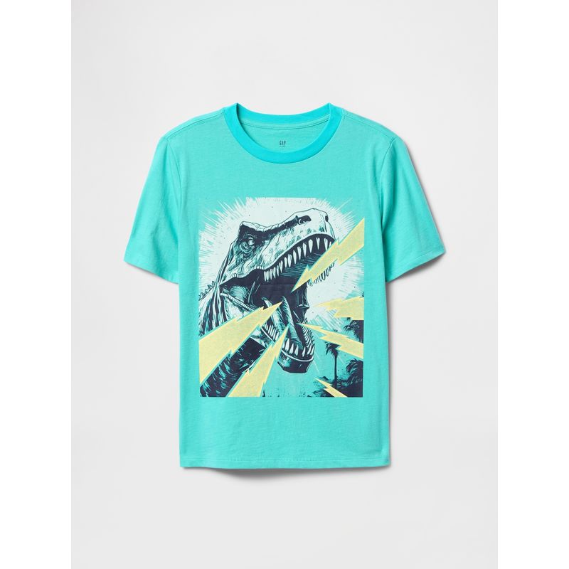 GAP - Polera Niño Jurassic V25 Manga Corta Verde Gap