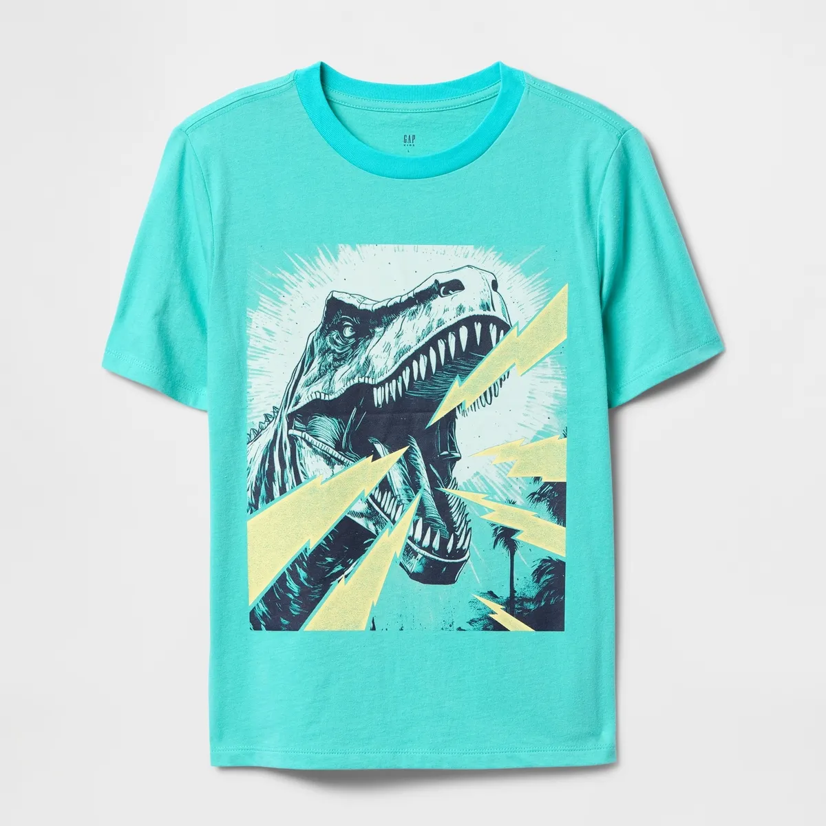 GAP - Polera Niño Jurassic V25 Manga Corta Verde Gap