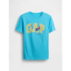 GAP - Polera Niño Gráfica Manga Corta Celeste